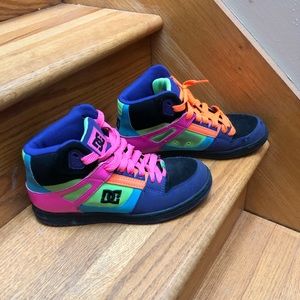 DC Neon Skateboard Rebound High Tops
